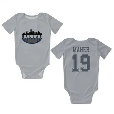 Gray Dallas Cowboys Brett Maher   Newborn & Infant Bodysuit