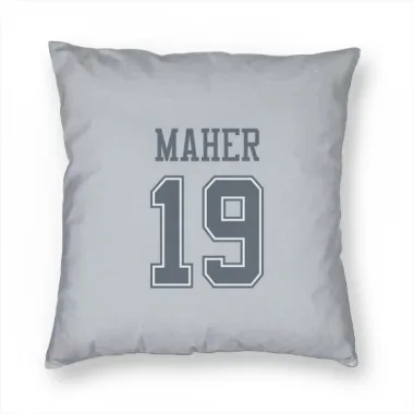 Gray Dallas Cowboys Brett Maher   Pillow Cover (18 X 18)