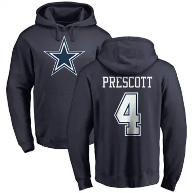 Navy Men's Dak Prescott Dallas Cowboys Pro Line by Branded Pullover Hoodie