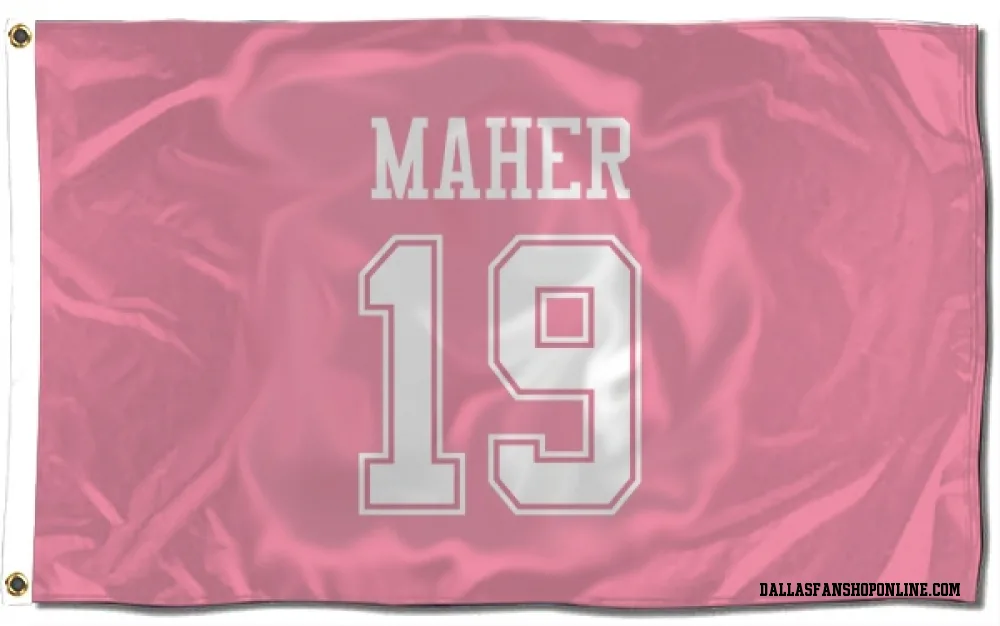 Pink Dallas Cowboys Brett Maher   Flag (3 X 5)
