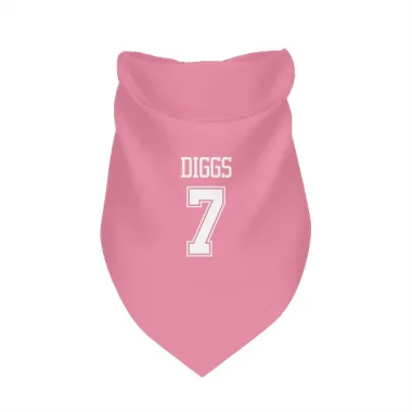 Pink Dallas Cowboys Trevon Diggs   Dog & Cat Pet Bandana