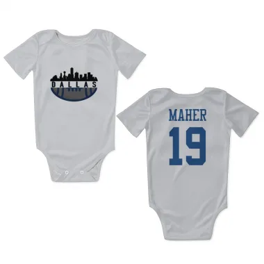 White Dallas Cowboys Brett Maher   Newborn & Infant Bodysuit